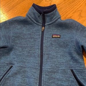 Patagonia boysbetter sweater, zip up, size XS-5/6